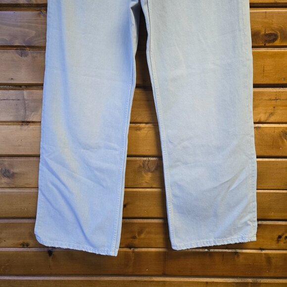 Zara Wide Leg Baggy Y2K 90s Style Light Wash Jeans Size 8 - Picture 2 of 8